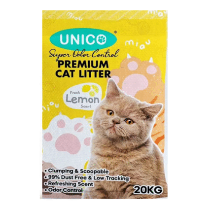 رمل البنتونت للقطط برائحة ليمون